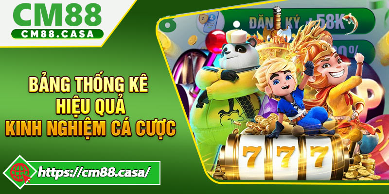 Bảng thống kê hiệu quả khi áp dụng các kinh nghiệm cá cược